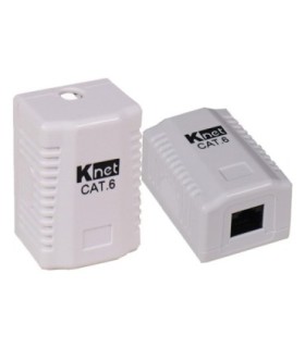 باکس پریز شبکه روکار تک پورت Cat6 کی نت K-NBSC6U102