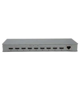 سوئیچ کواد 8 پورت HDMI با ریموت کنترل و آداپتور کی نت K-SWHDQ008
