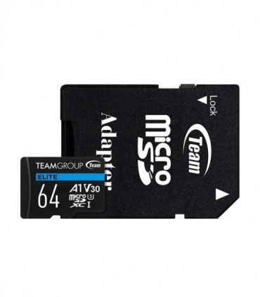 کارت حافظه microSDXC تیم گروپ کلاس 3 سرعت 100MBps ظرفیت 64 گیگابایت 