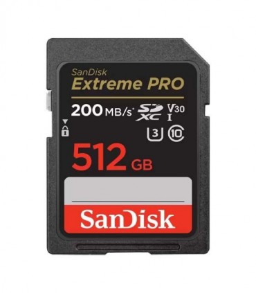 کارت حافظه SDXC سن دیسک Extreme PRO کلاس 10 سرعت 200MBps ظرفیت 512 گیگابایت