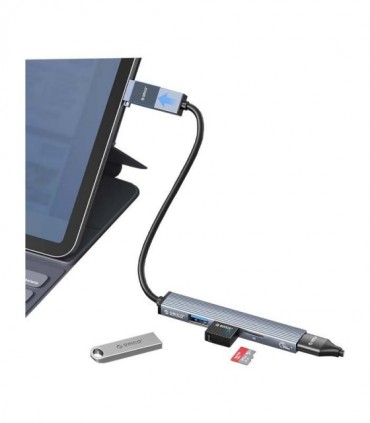 هاب 4 پورت USB 3.0 و درگاه کارت حافظه اوریکو AH-A12F