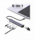 هاب 5 پورت Type C به 3.0 USB با پورت HDMI و LAN با قابلیت PD یوگرین 10919 CM418
