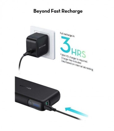 پاور بانک راوپاور RP-PB201 با ظرفیت 20000 میلی آمپر ساعت