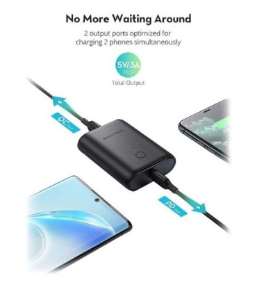 پاور بانک راوپاور RP-PB194 با ظرفیت 10000 میلی آمپر ساعت