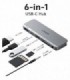 هاب 6 پورت Type C به USB 3.0 با پورت HDMI و درگاه کارت حافظه انکر A8363