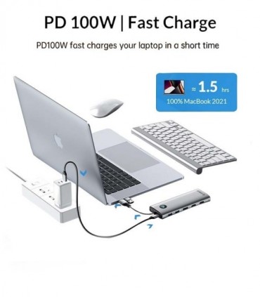 هاب 12 پورت Type C اوریکو DPL12