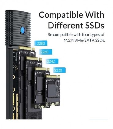 باکس NVMe M.2 SSD و NGFF اوریکو PWEM2-G2
