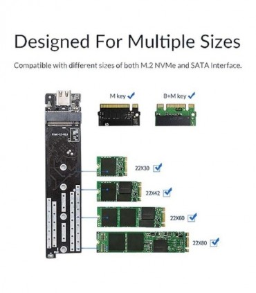باکس NVMe M.2 SSD و NGFF اوریکو M2PJM-C3