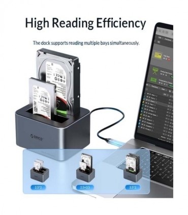 پایه نگهدارنده هارد (داک) 2.5 و 3.5 اینچ USB 3.1 اوریکو 6626C3-C