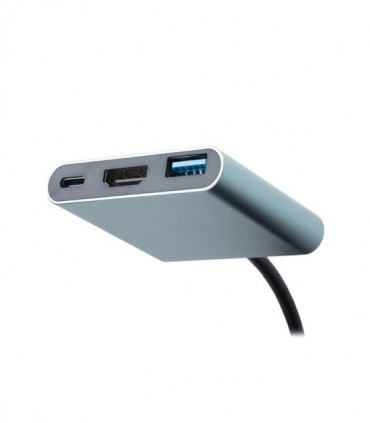 هاب 3 پورت Type C به 3.0 USB با پورت HDMI با قابلیت PD بیاند BA-412