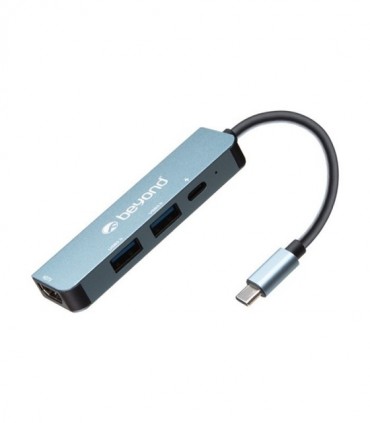 هاب 4 پورت Type C به 3.0 USB با پورت HDMI با قابلیت PD بیاند BA-413