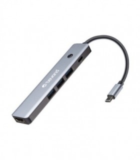 هاب 5 پورت Type C به 3.0 USB با پورت HDMI با قابلیت PD بیاند BA-414