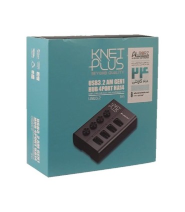 هاب 4 پورت USB 3.2 کی نت پلاس KP-HUAMHA14