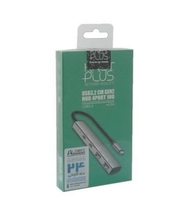 هاب 4 پورت USB 3.2 Gen2 کی نت پلاس KP-HUCMHC34