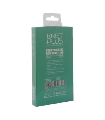 هاب 4 پورت USB 3.2 Gen2 کی نت پلاس KP-HUCMHC34