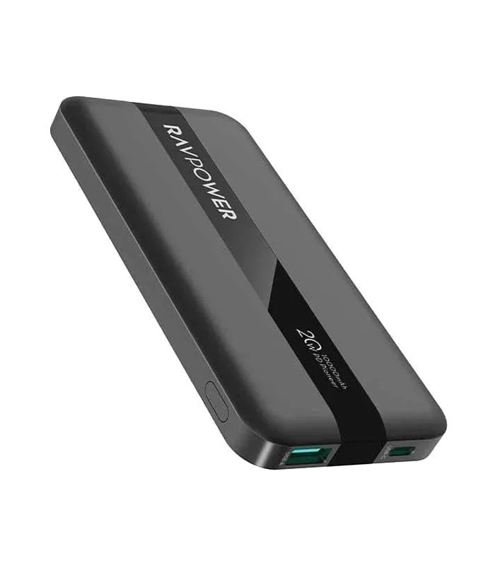 پاور بانک راوپاور RP-PB1236 با ظرفیت 10000 میلی آمپر ساعت