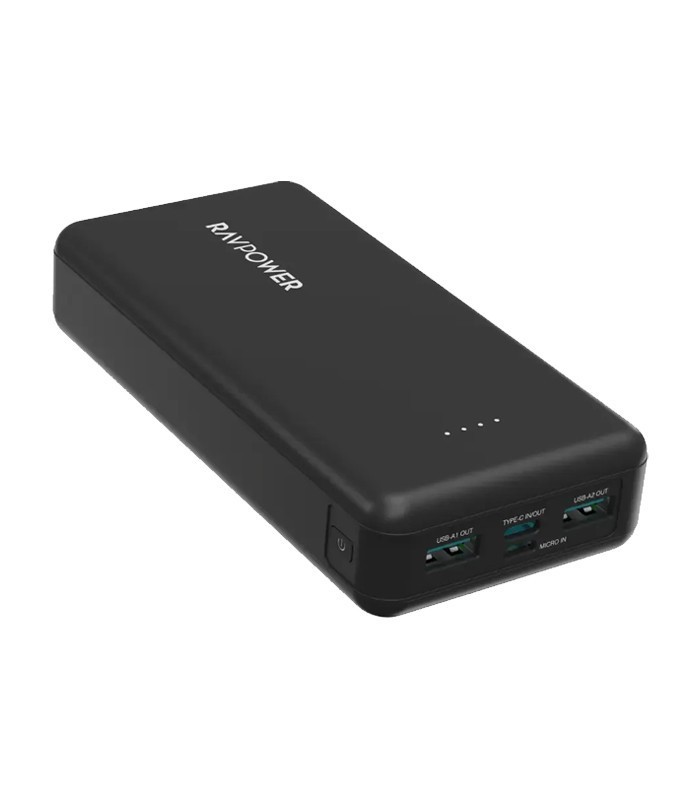 پاور بانک راوپاور RP-PB1216 با ظرفیت 20000 میلی آمپر ساعت