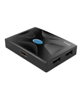 کی وی ام سوئیچ 2 پورت HDMI همراه کابل دی لینک DKVM-210HP