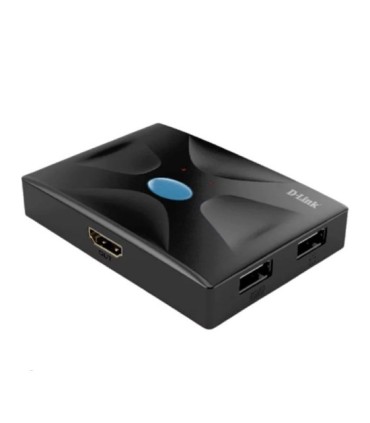 کی وی ام سوئیچ 2 پورت HDMI همراه کابل دی لینک DKVM-210HP