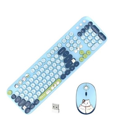 کیبورد و ماوس بی سیم مافی Silly Cat