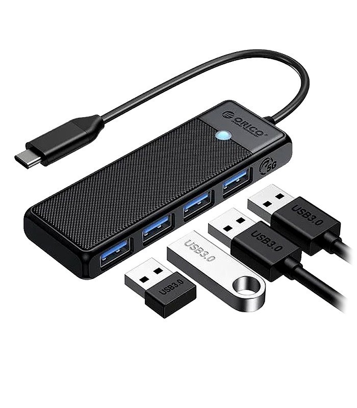 هاب 4 پورت Type C اوریکو PAPW4A-C3-015