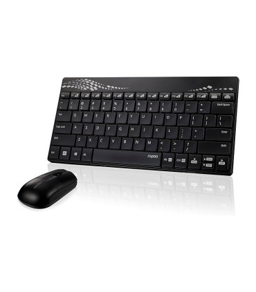 کیبورد و ماوس بی سیم رپو 8000 با حروف فارسی
