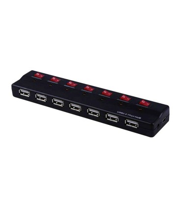 هاب 7 پورت USB 2.0 کلید دار همراه آداپتور فرانت FN-U2H70S