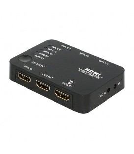 سوئیچ 5 پورت HDMI با قابلیت 3D و رزولوشن 4Kx2K با ریموت کنترل فرانت FN-S155