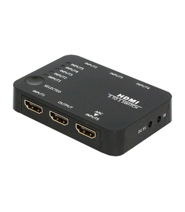 سوئیچ 5 پورت HDMI با قابلیت 3D و رزولوشن 4Kx2K با ریموت کنترل فرانت FN-S155