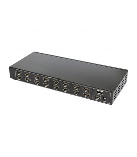 اسپلیتر 16 پورت HDMI با قابلیت 3D با پخش مولتی مدیا از پورت USB فرانت FN-V116M