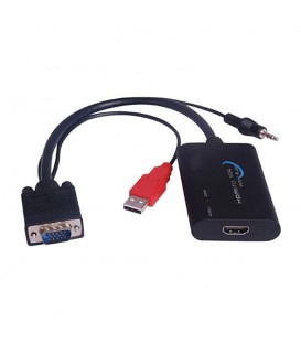 تبدیل HDMI به VGA با کیفیت Full HD همراه صدا فرانت FN-H2VA