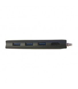 هاب 8 پورت Type C به USB با پورت LAN و درگاه کارت حافظه بیاند BA-495