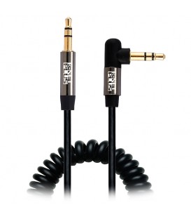 کابل 1 به 1 صدا استریو 3.5 میلی متر 90 درجه (AUX) فنری کی نت پلاس KP-C1010