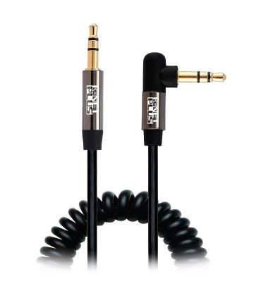 کابل 1 به 1 صدا استریو 3.5 میلی متر 90 درجه (AUX) فنری کی نت پلاس KP-C1010