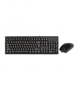 کیبورد و ماوس باسیم ای فورتک KM-72620D با حروف فارسی