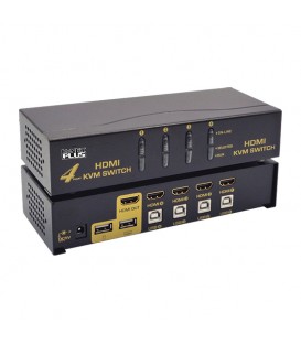 کی وی ام سوئیچ 4 پورت HDMI اتوماتیک کی نت پلاس KP-H624