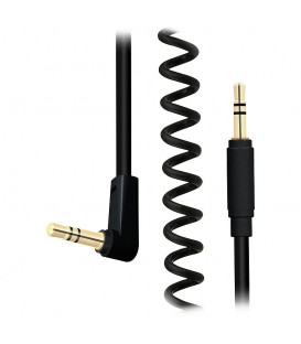 کابل 1 به 1 صدا استریو 3.5 میلی متر 90 درجه (AUX) فنری کی نت پلاس KP-C1010