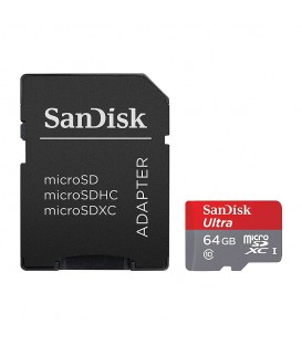 کارت حافظه microSDXC سن دیسک Ultra کلاس 10 سرعت 80MBps ظرفیت 64 گیگابایت همراه با آداپتور SD