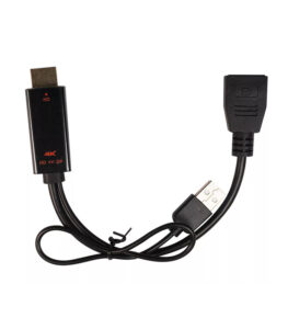 تبدیل HDMI به DisplayPort با رزولوشن 4K همراه پورت تقویت کننده USB 2.0 کی نت K-COHD2DP15