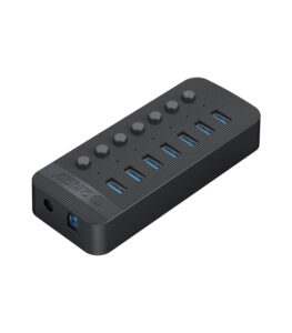 هاب 7 پورت USB 3.0 کلید دار همراه آداپتور اوریکو CT2U3-7AB