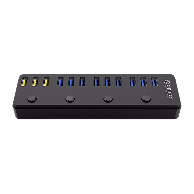 هاب 9 پورت USB 3.0 با 3 پورت شارژ همراه آداپتور اوریکو P12-U3