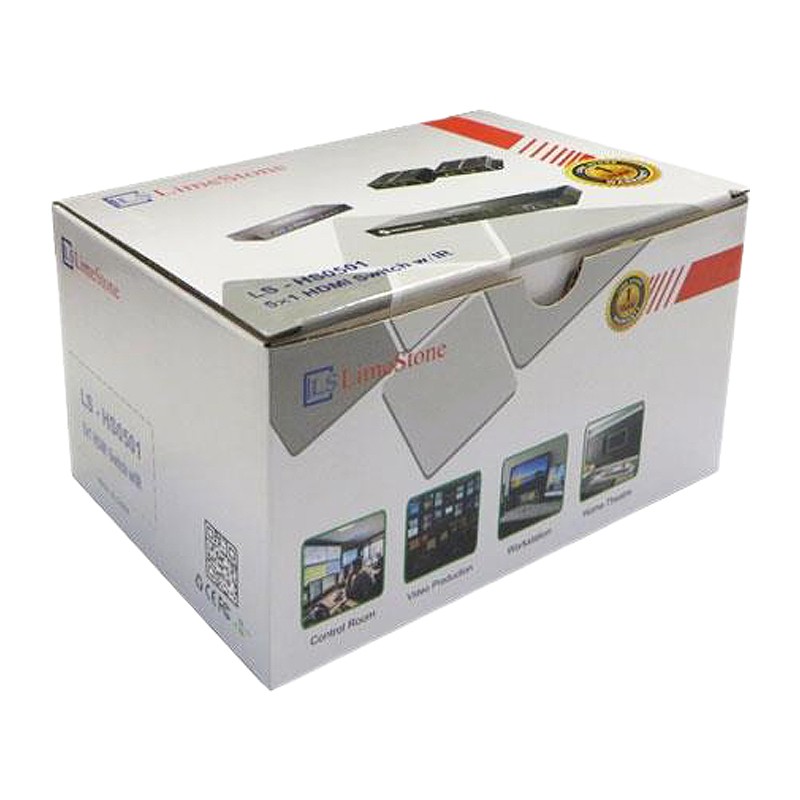 سوئیچ 5 پورت HDMI با قابلیت 3D و رزولوشن 4Kx2K با ریموت کنترل لایمستون LS-HS0501