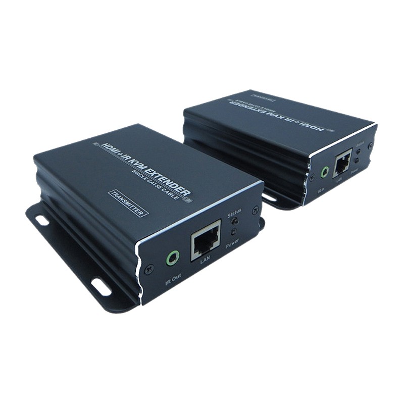 افزایش طول 1.4 HDMI و USB (کی وی ام) بر روی کابل شبکه تا 60 متر لایمستون LS-HKE60