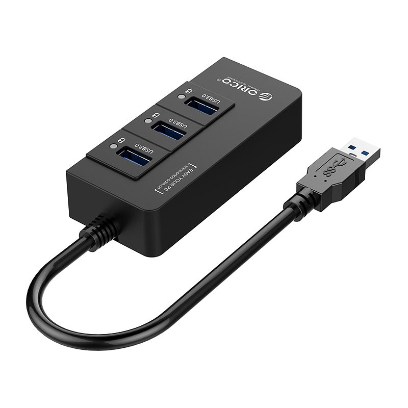 هاب 4 پورت USB 3.0 با پورت LAN اوریکو HR01-U3-V1