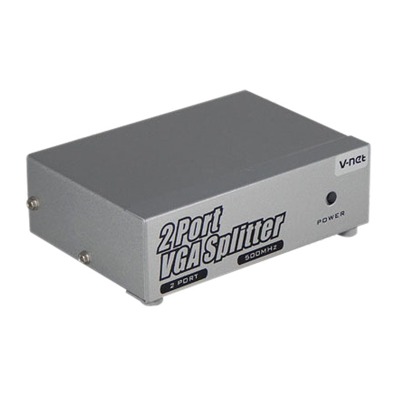 اسپلیتر 2 پورت VGA همراه آداپتور وی نت