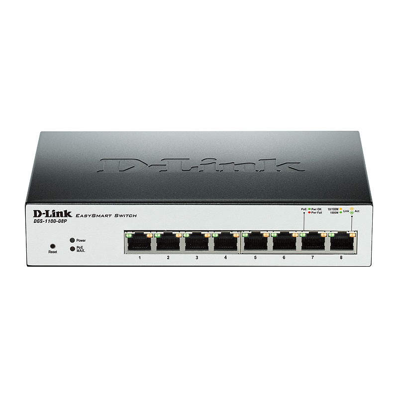 سوئیچ 8 پورت دی لینک DGS‑1100-08P