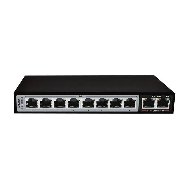 سوئیچ 10 پورت دی لینک DES-F1010P-E