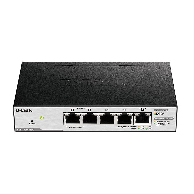 سوئیچ 5 پورت دی لینک DGS‑1100-05PD