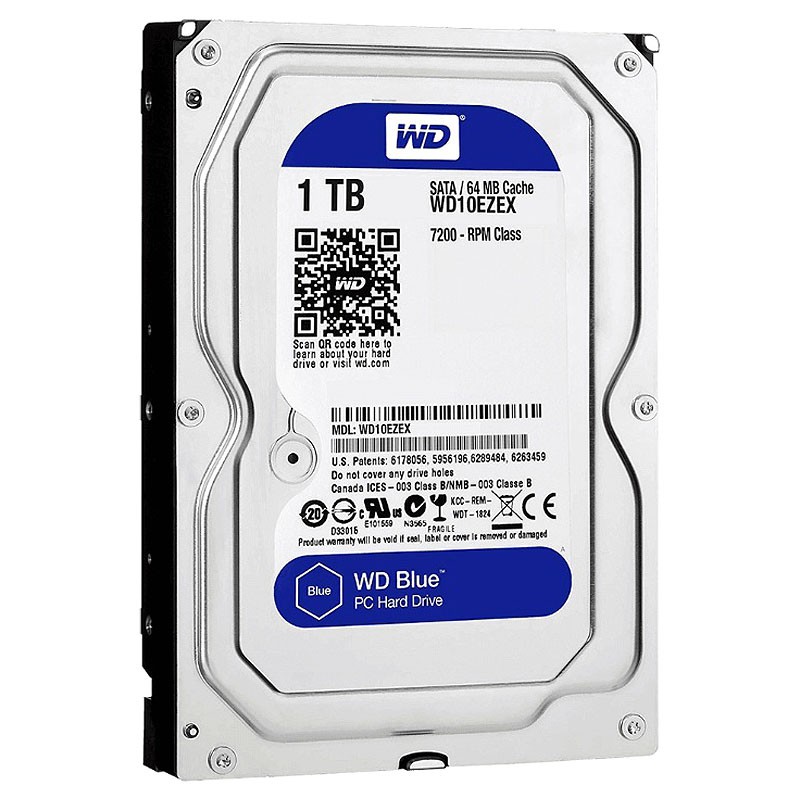 هارد دیسک اینترنال وسترن دیجیتال Blue WD10EZEX ظرفیت 1 ترابایت