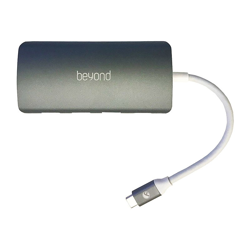 هاب 8 پورت Type C به USB با پورت LAN و درگاه کارت حافظه بیاند BA-495